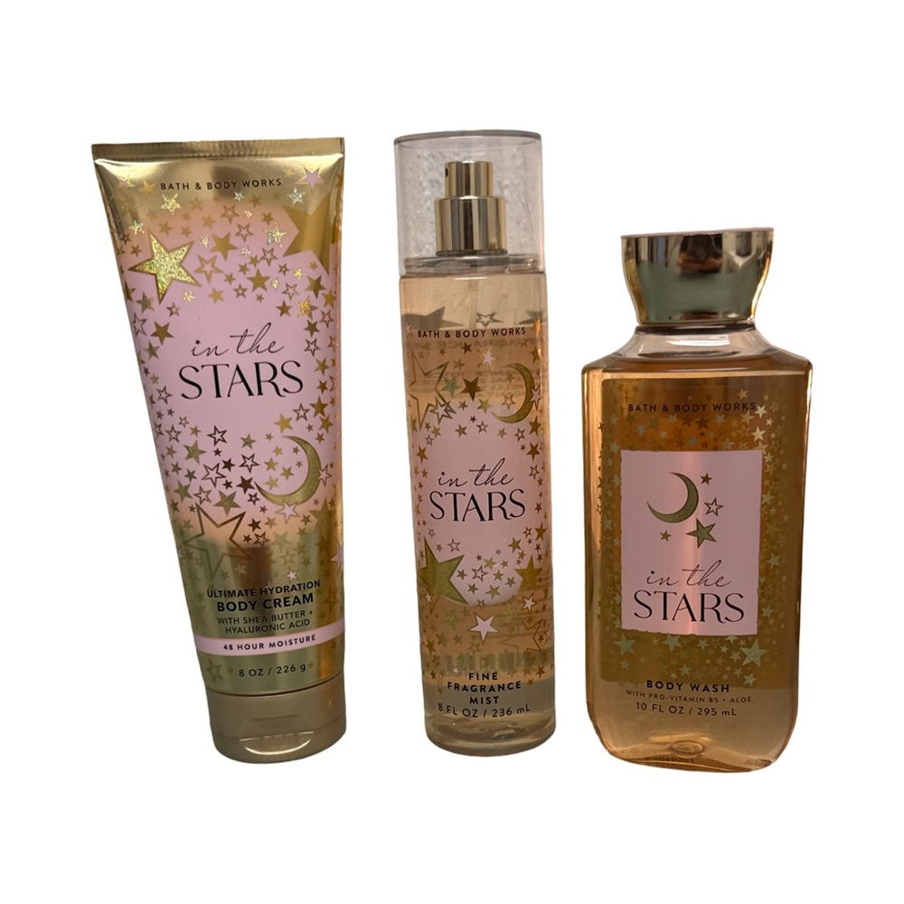 Bath & Body Works “In The Stars” Fragrance Body Wash, Cream, & Spray Set